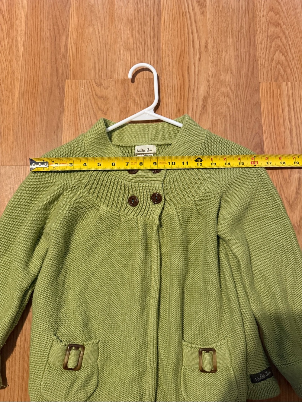 Kids olive green Matilda Jane knit cardigan size 8 - Picture 5 of 7
